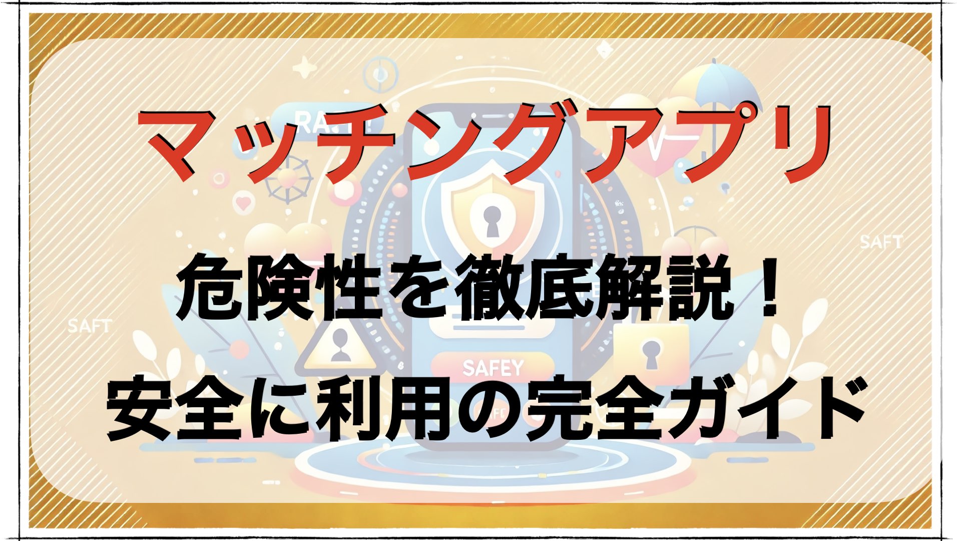 マッチングアプリの危険性を徹底解説！安全に利用するための完全ガイド