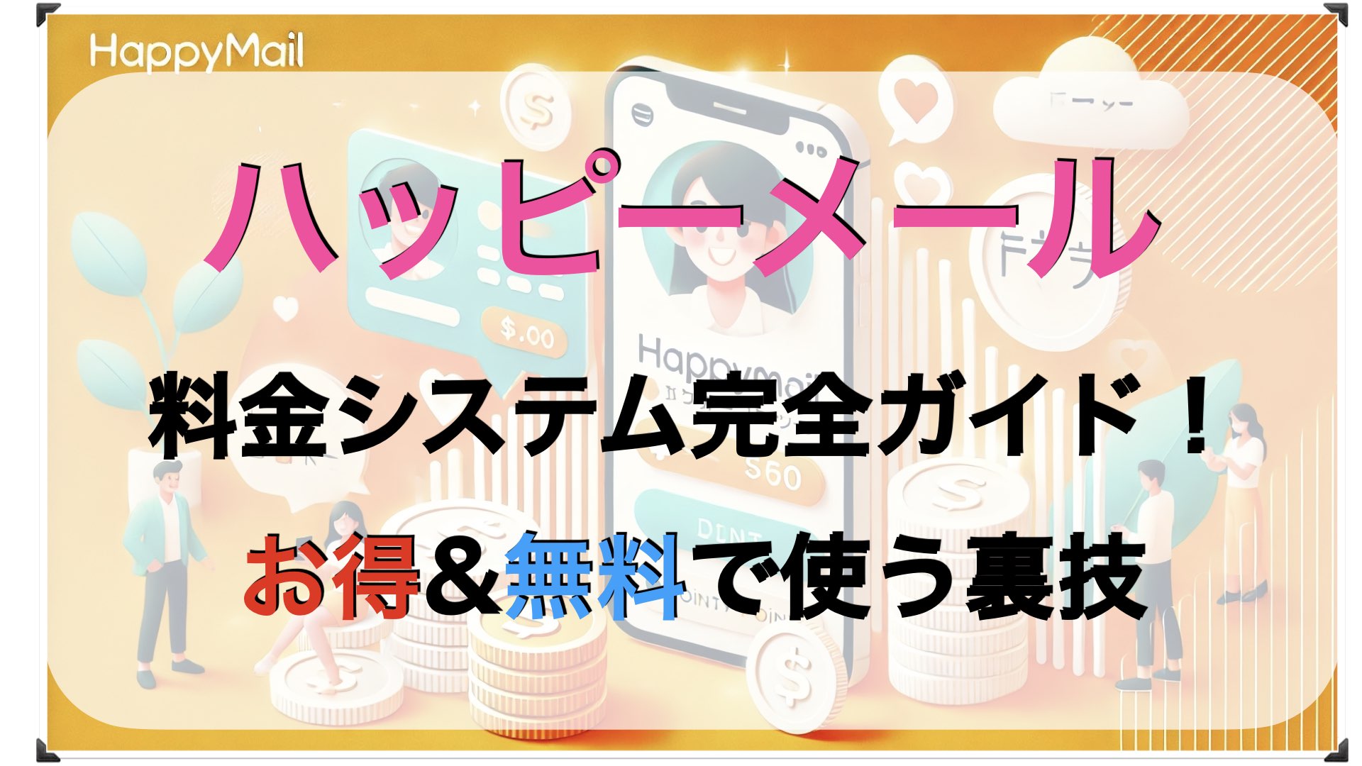 【ハッピーメール】料金システム完全ガイド！お得&無料で使う裏技